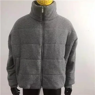 DrawOrder Saum halbhoher Kragen Reißverschlussmantel